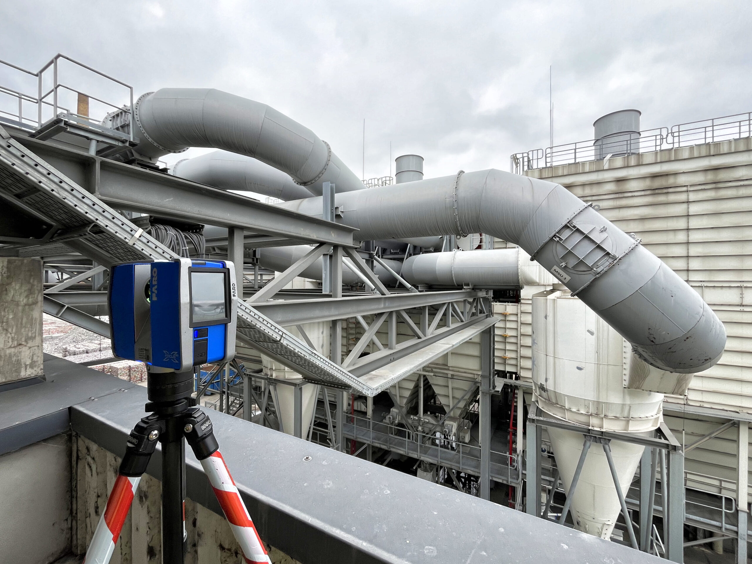 3D-Laserscan Rohrbrücke